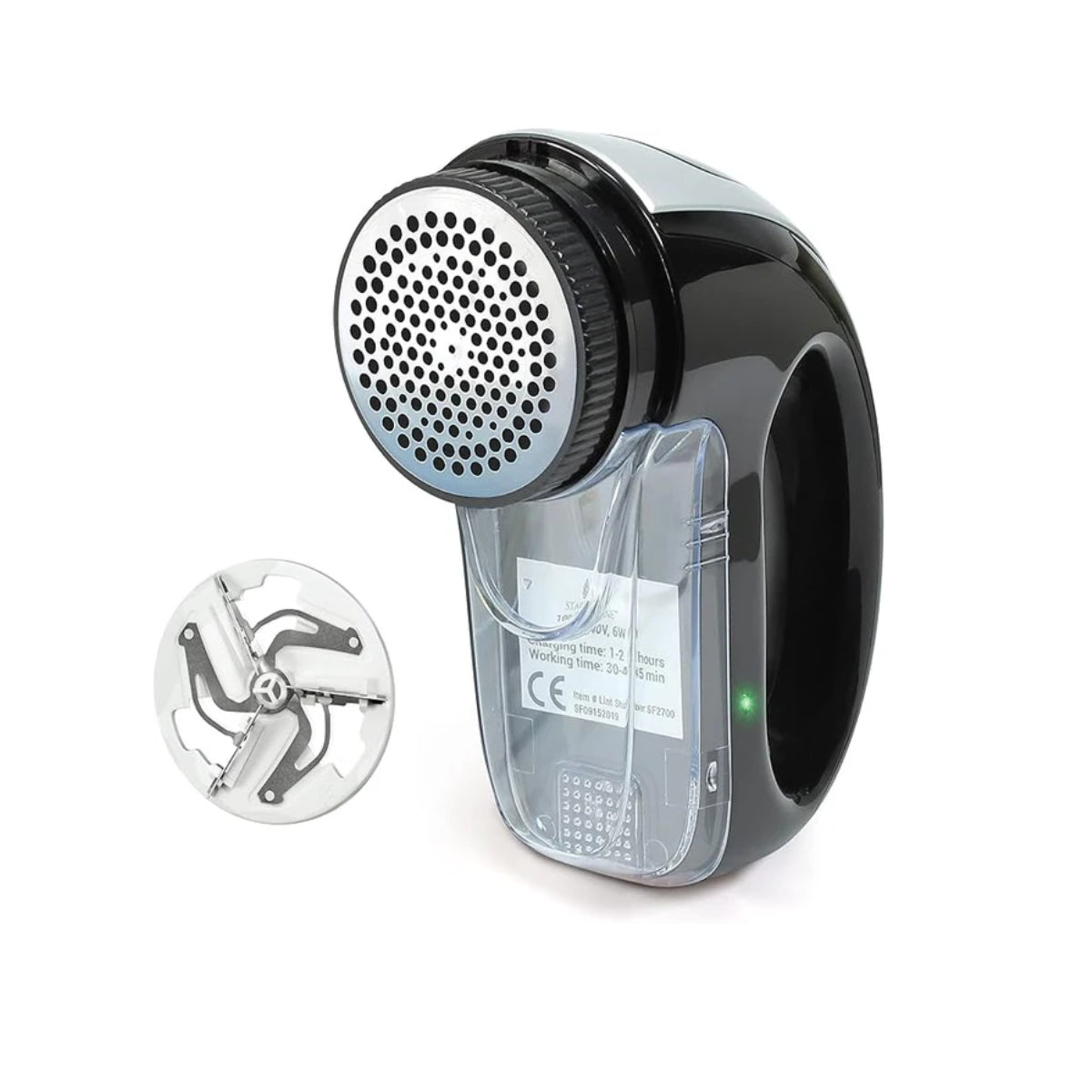 StarkFine Rechargeable Fabric Shaver - Lint Remover with Bonus Blade — product view, view 2 | Judaica Square Lakewood