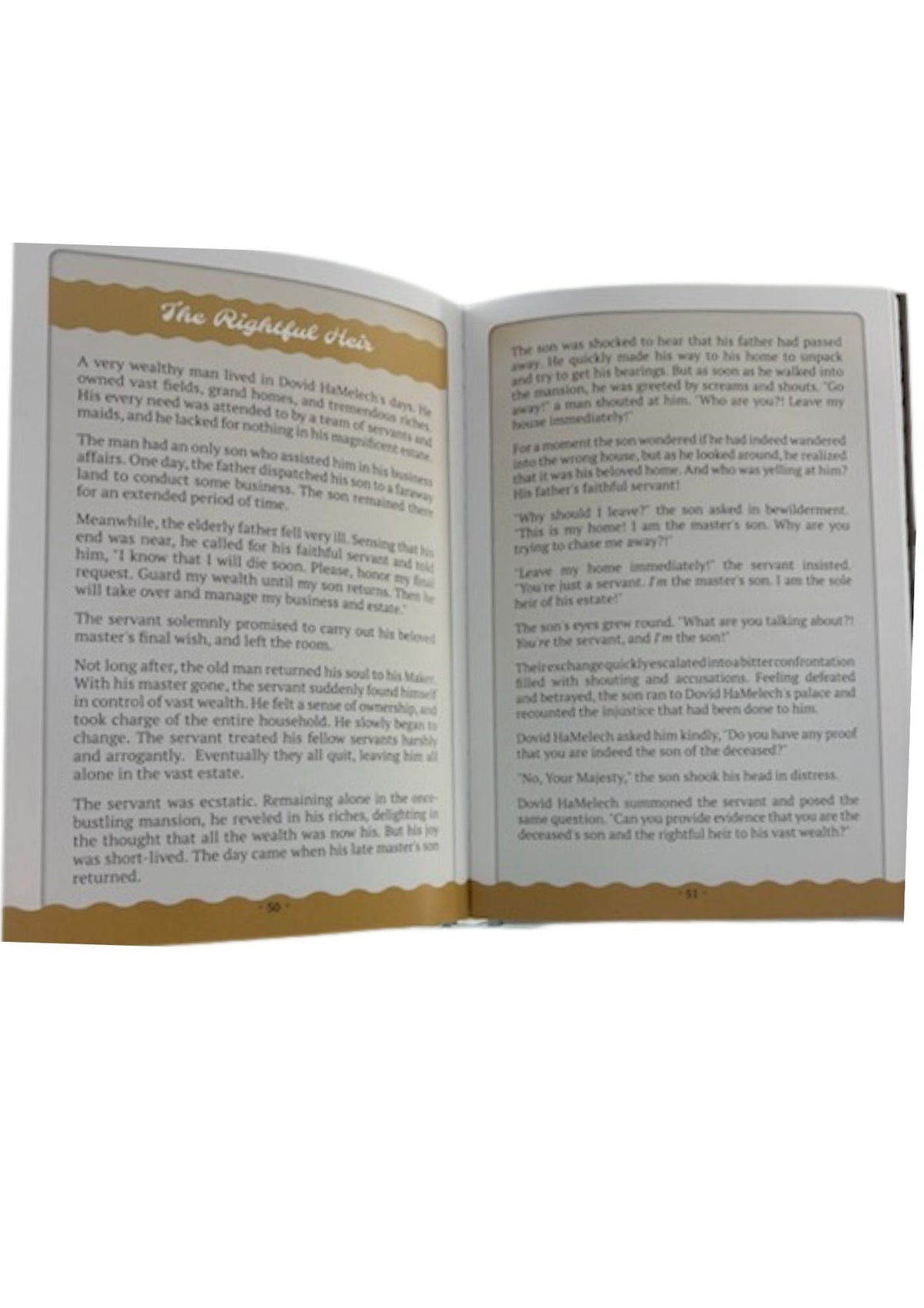 Shlomo HaMelech and His Wisdom Kids Book, open