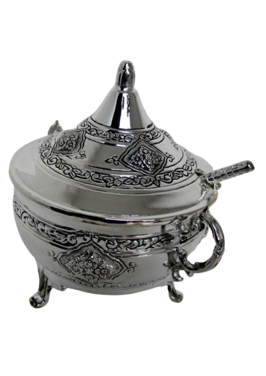 Silver Plated Honey Dish, front view