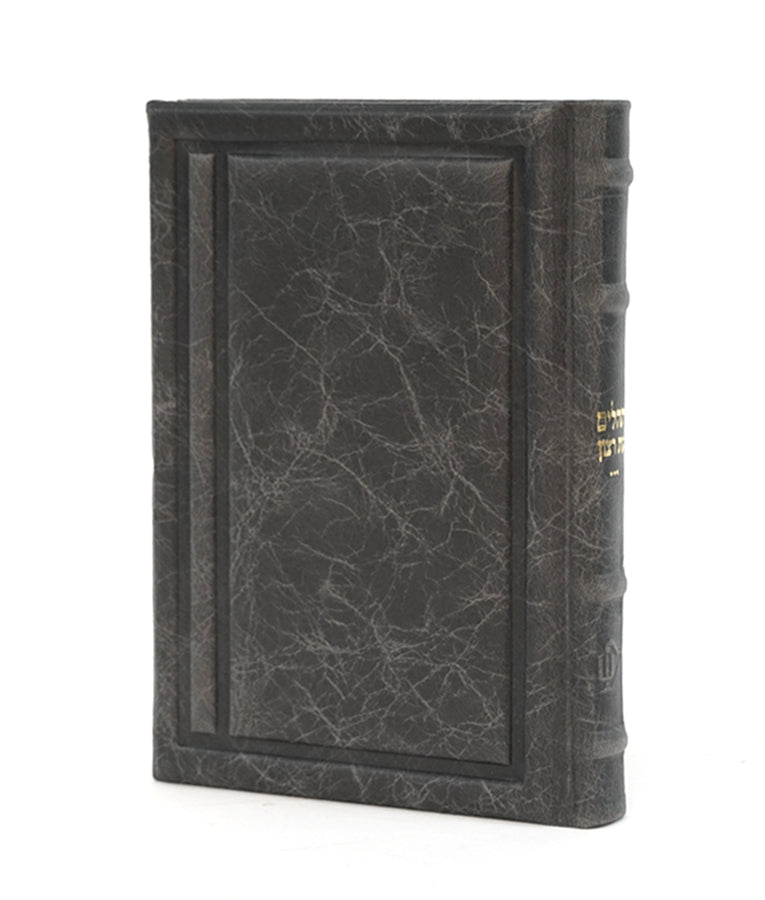Simchonim Chein style genuine leather Tehillim in gray leather