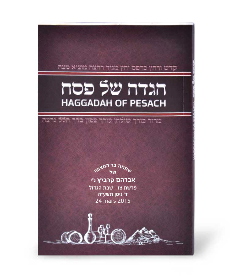 Simchonim illustrated Hebrew English Haggadah, alternate view