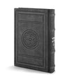Simchonim Round style leather siddur in gray leather