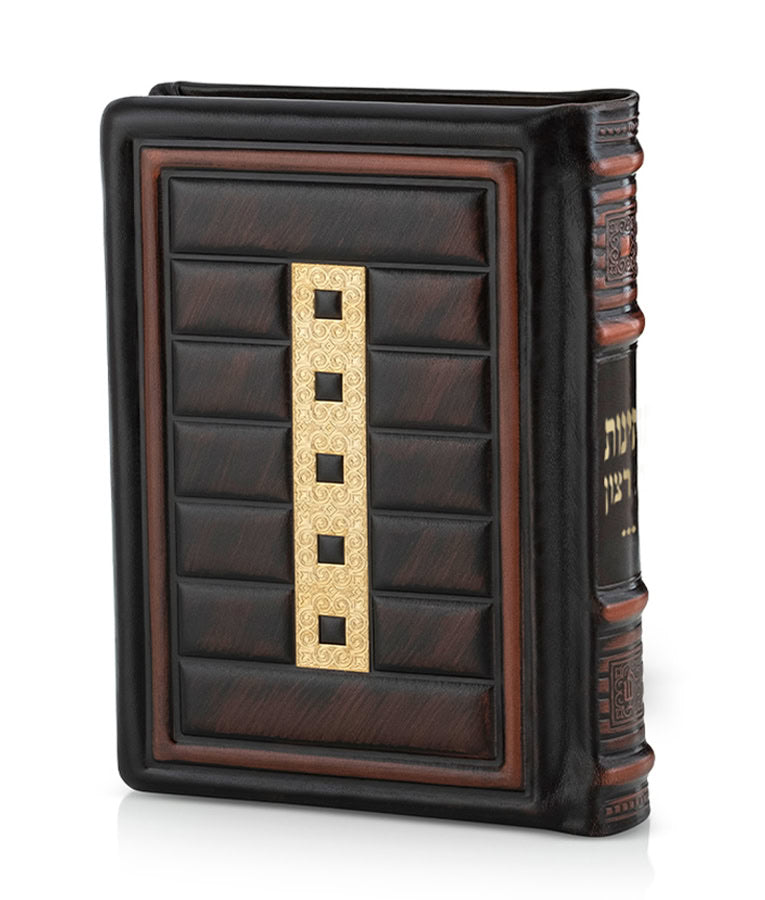 Simchonim Cube style leather techinos in brown