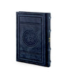 Simchonim Round style leather techinos in blue leather