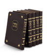 Simchonim Corner style five volume machzor set in brown