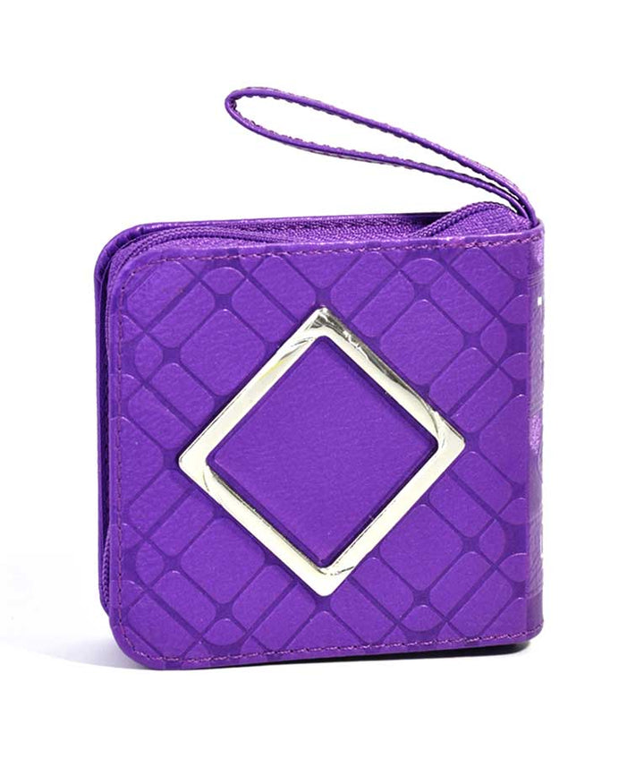 Simchonim mini zipper siddur with diamond design in purple