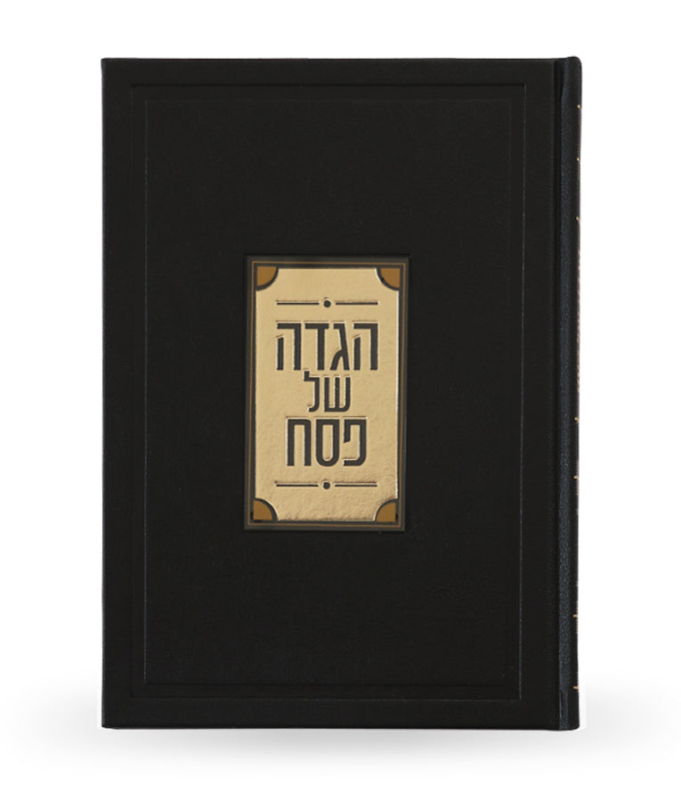 Simchonim haggadah with Lucite plate in black