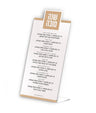 Simchonim acrylic Seder Simanim stand with gold foil