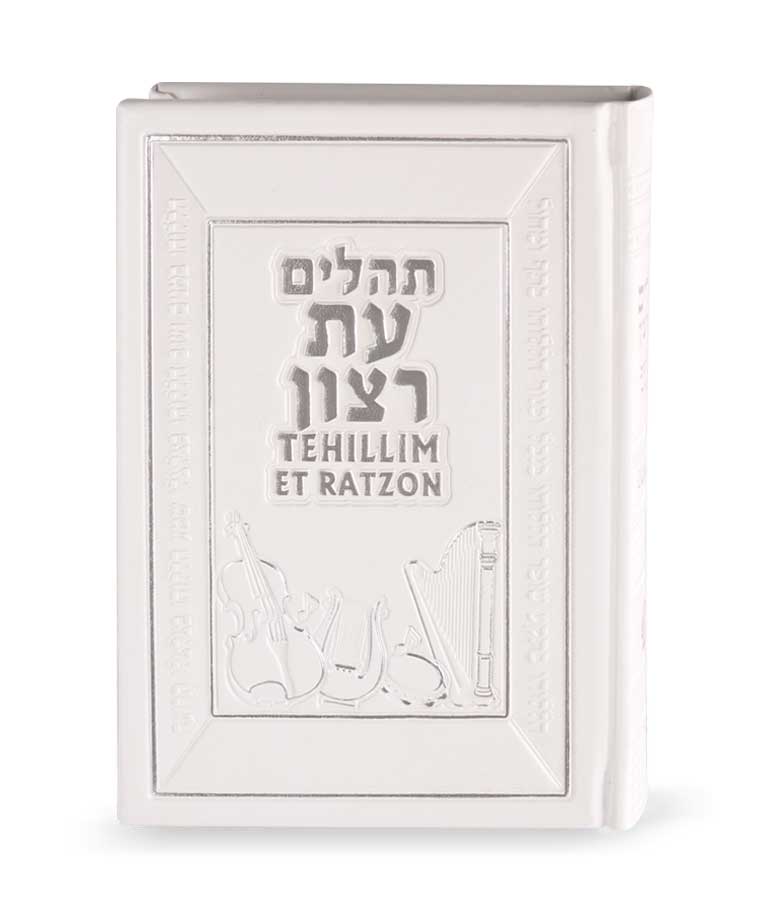 Simchonim Tehillim with English translation in white