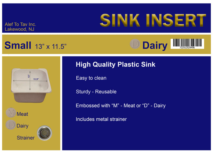 Small Sink Insert 14.75"x13.75"-Dairy