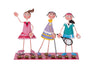Sporting girls metal menorah
