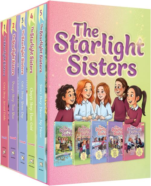Slipcased set of the five Starlight Sisters paperback novels by Libby Lazewnik