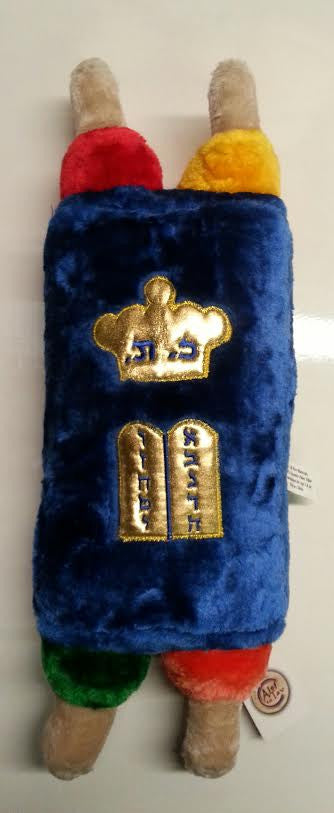 Stuffed Sefer Torah Large 20" -Assorted colors Blue and Red