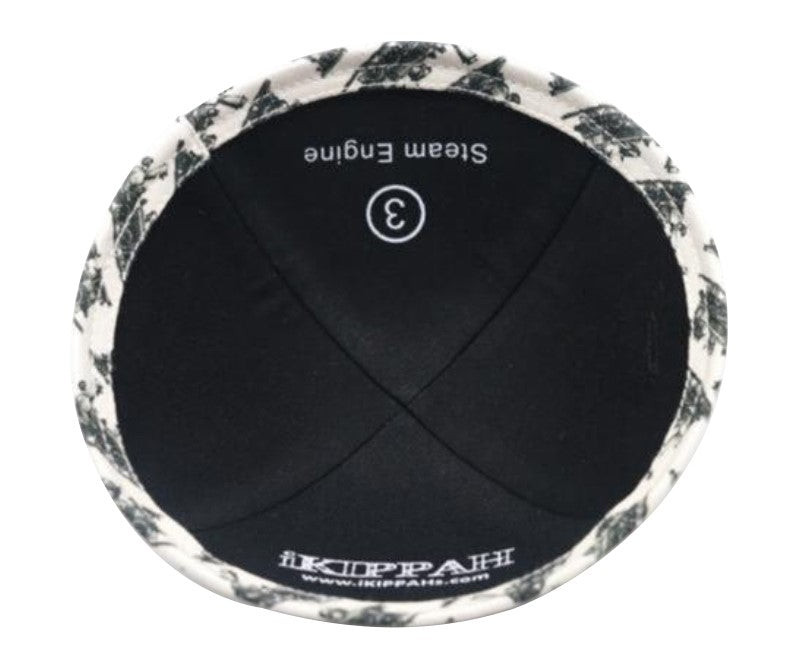 Close-up of Cotton Kippah lining and stitching