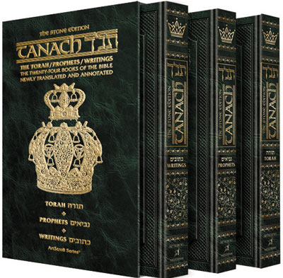 Stone Edition Tanach - Pocket Size Edition - Three Volume Slipcased Set — by Rabbi Nosson Scherman | Judaica Square Lakewood