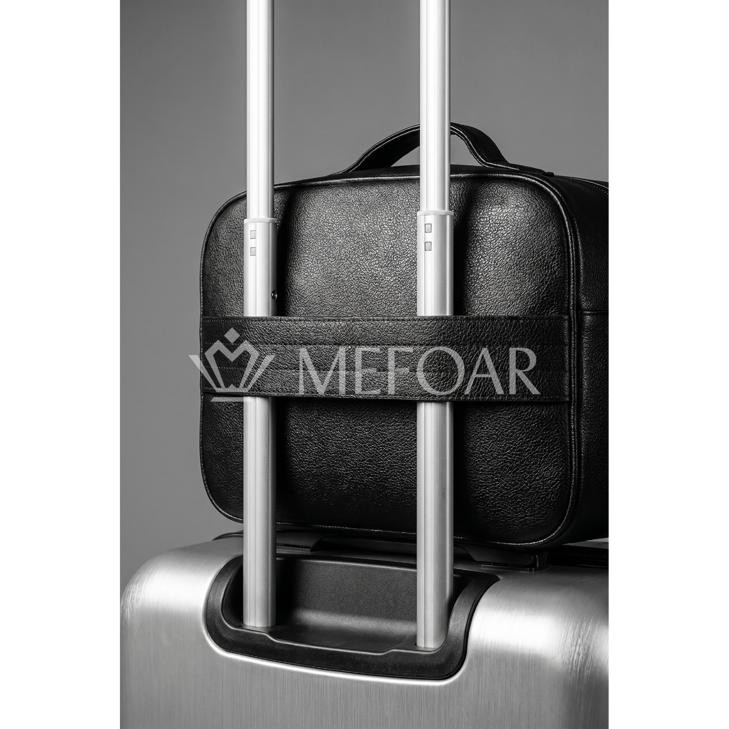 Traveling Tallis Bag Black Leather Design #412 - Tallis Bags view 3 | Judaica Square Lakewood