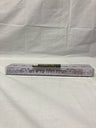 Clear strip Chanukah menorah printed with Haneiros Halalu