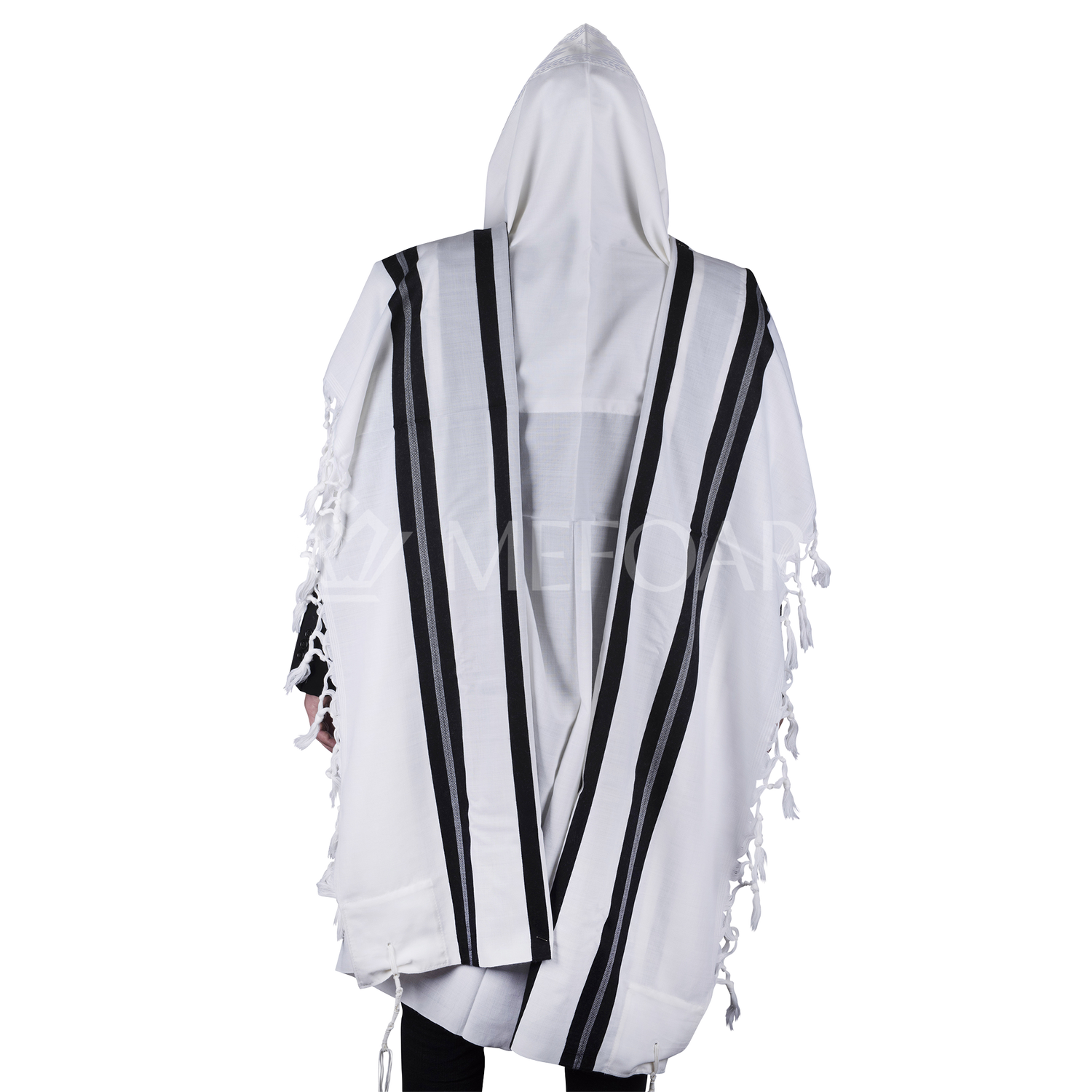 Tallis Wool Kanesher - Super Light - Shabbos - Tallis view 2 | Judaica Square Lakewood