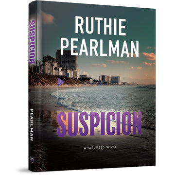 Suspicion front cover — Ruthie Pearlman, hardcover, published by Menucha Publishers