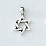 Rite Lite Symmetrical Star of David Pendant, Sterling Silver, 0.75 Inch
