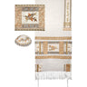 Tallit- Full Embroiderey Pomegranates- Gold (EM-TAH3G)