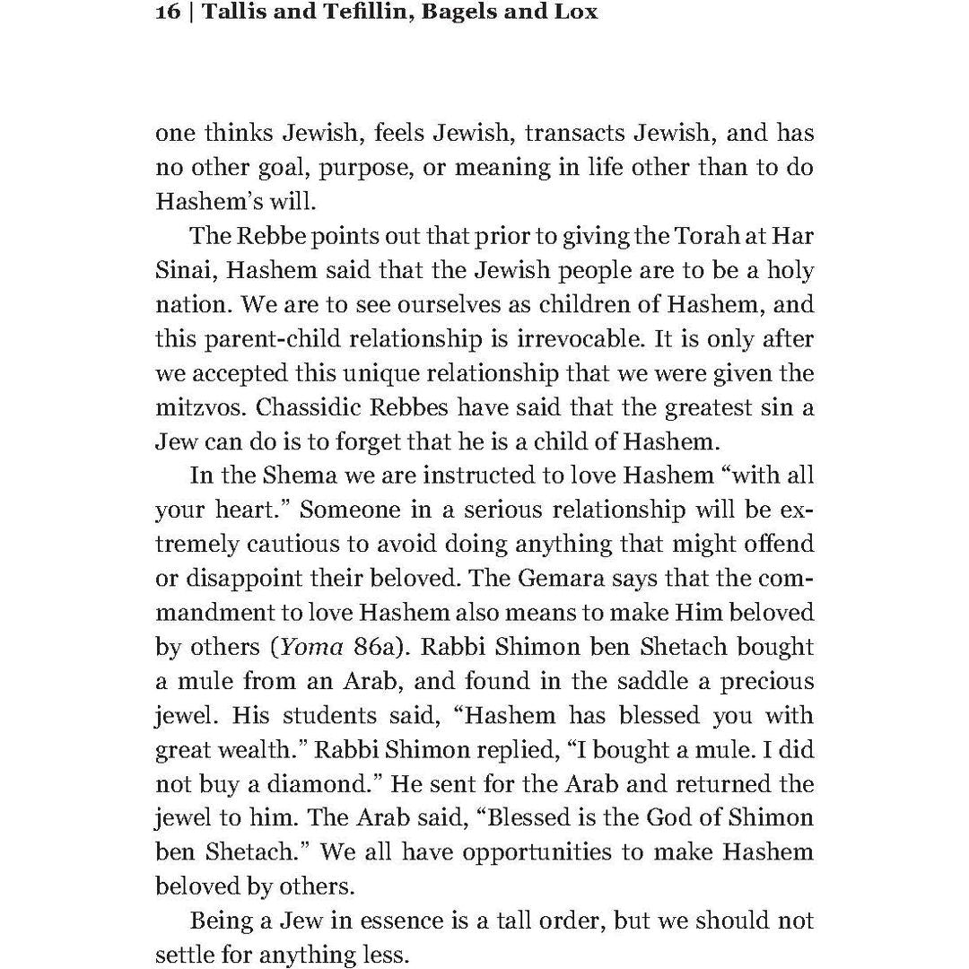 Tallis & Tefillin, Bagels & Lox