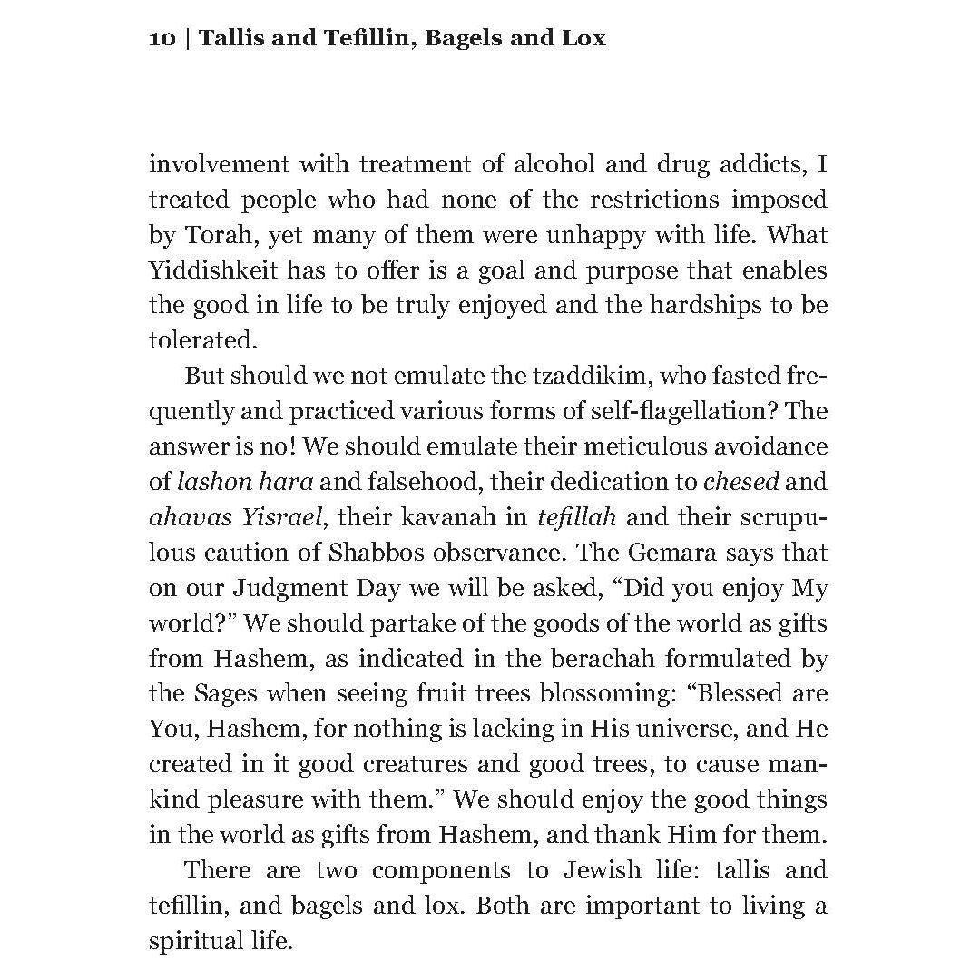 Tallis & Tefillin, Bagels & Lox
