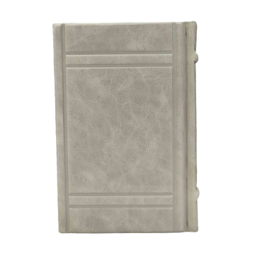 Taupe leather machzor, style E30 — back cover