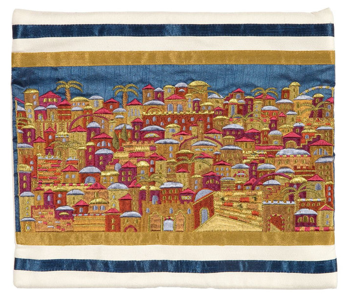 Emanuel Full Embroidered Jerusalem Tallit Bag-- Multicolor (EM-TBB4W)