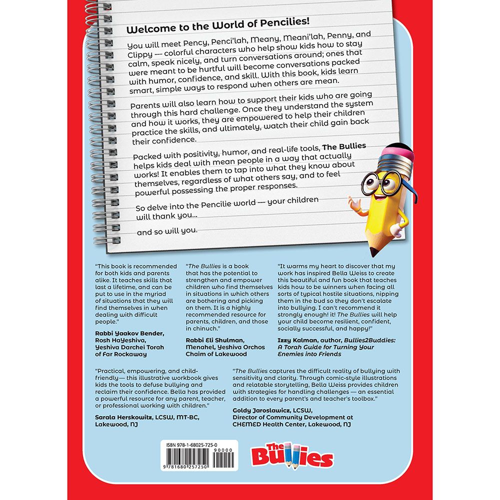 The Bullies, a kid's guide by Bella Weiss, back cover
