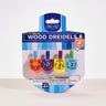 Rite Lite The Dreidel Game, 4 Small Painted Wood Dreidels, 1.5 Inch High