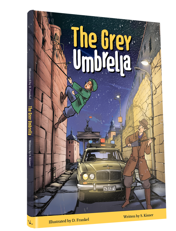 The Grey Umbrella - Comic Book — English book front cover