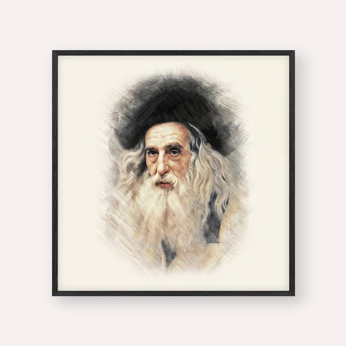 The Ribnitzer, color portrait with black frame; square format example