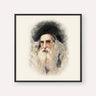 The Ribnitzer, color portrait with black frame; square format example