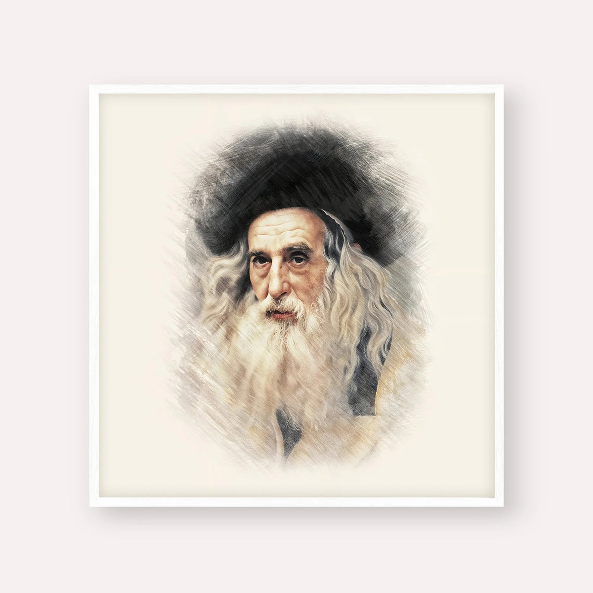 The Ribnitzer, color portrait with white frame; square format example