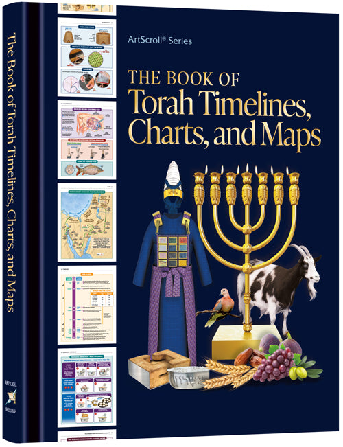 The Book of Torah Timelines, Charts and Maps in the enlarged 8.88 by 11 hardcover, 116 pages