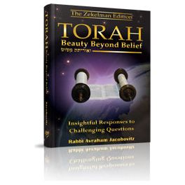 Torah Beauty Beyond Belief front cover — Rabbi Avraham Jacobovitz, hardcover, published by Menucha Publishers