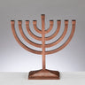 Rite Lite Traditional Aluminum Hammered Menorah, Copper Finish, 8.5 x 8.5 Inch