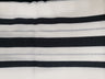 Traditional wool tallis with black and silver stripes