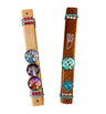 Tree of Life hardwood mezuzah case with glass image and rhinestones