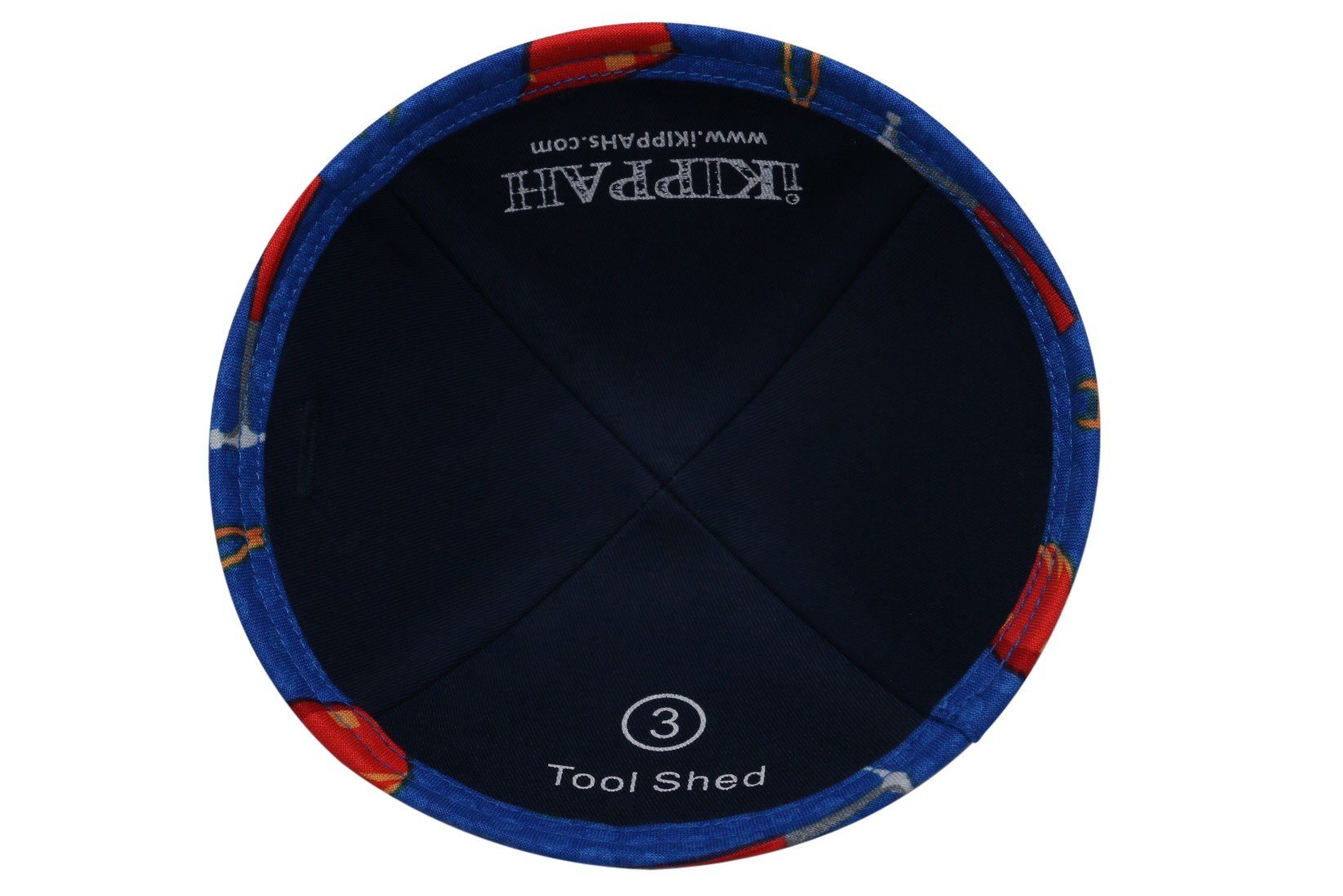 Tool Print Cotton Yarmulke / Kippah for Boys — view 3