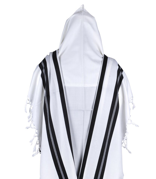 Ultra lightweight Shabbos Talis HaMefoar wool tallis | Judaica Square Lakewood