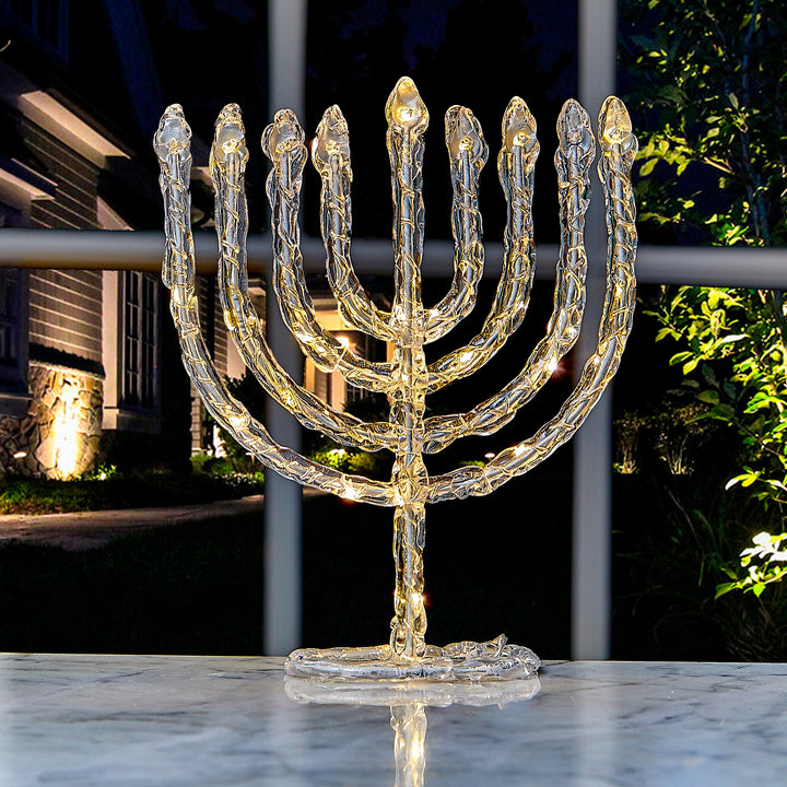 Rite Lite LED Twinkling Menorah Decoration