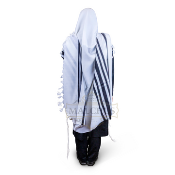 Kal Kanesher Super Light Wool Tallis with Non-Slip Weave