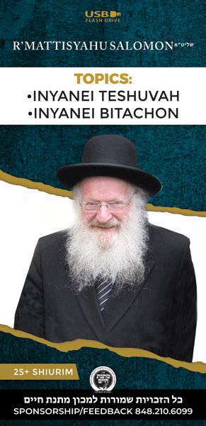USB Audio cover art for Rav Mattisyahu Salomon Vaadim - English Series 1 - USB by Rabbi Mattisyahu Salomon