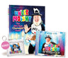 Uncle Moishy Chanukah Book + CD with Free Tzedakah Pouch