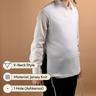 Undershirt Tzitzis, V-Neck, 1-Hole