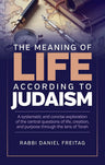 Meaning of Life According to Judaism — front cover hardcover | Judaica Square Lakewood