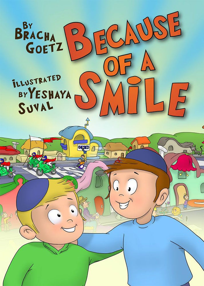 Because of a Smile — front cover hardcover | Judaica Square Lakewood