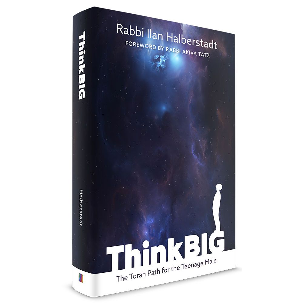 3D view of Think Big by Rabbi Ilan Halberstadt, hardcover edition